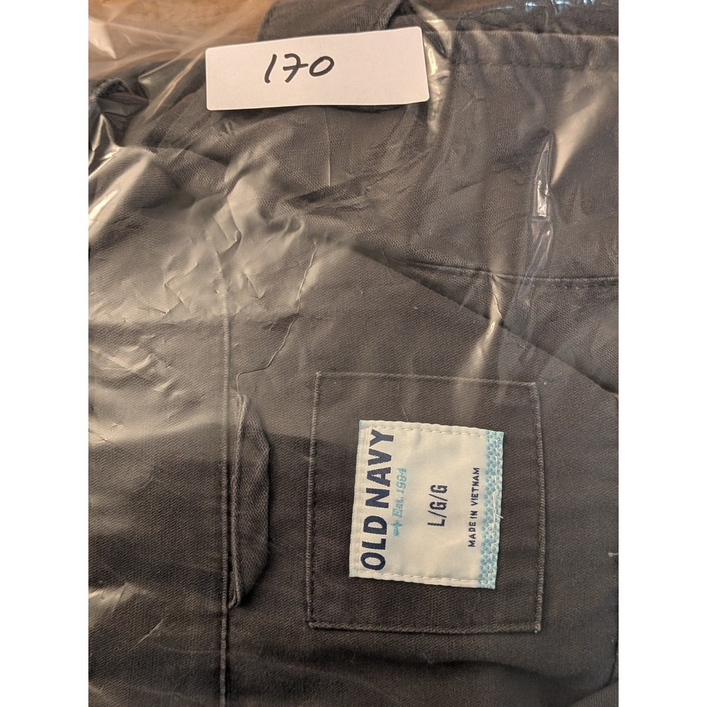 Old Navy Womens Large Gray Cotton Utility Field Jacket Military Drawstring Waist - Picture 7 of 7